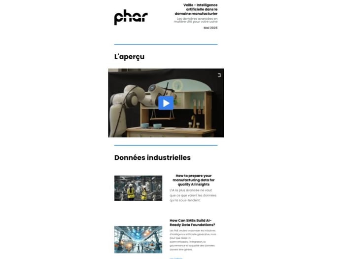 Veille stratégique augmentée - IA manufacturier image